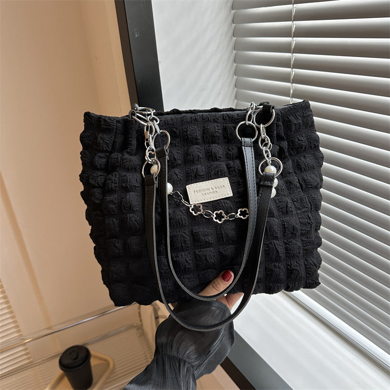 Wholesale Gentle, Fashionable, Simple, Pleated, and Stylish Commuting Shoulder Bags